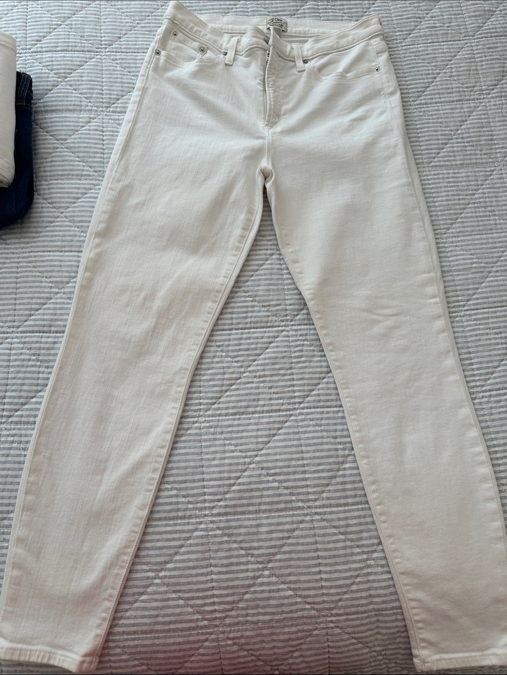 Women's White Straight-Leg Jeans